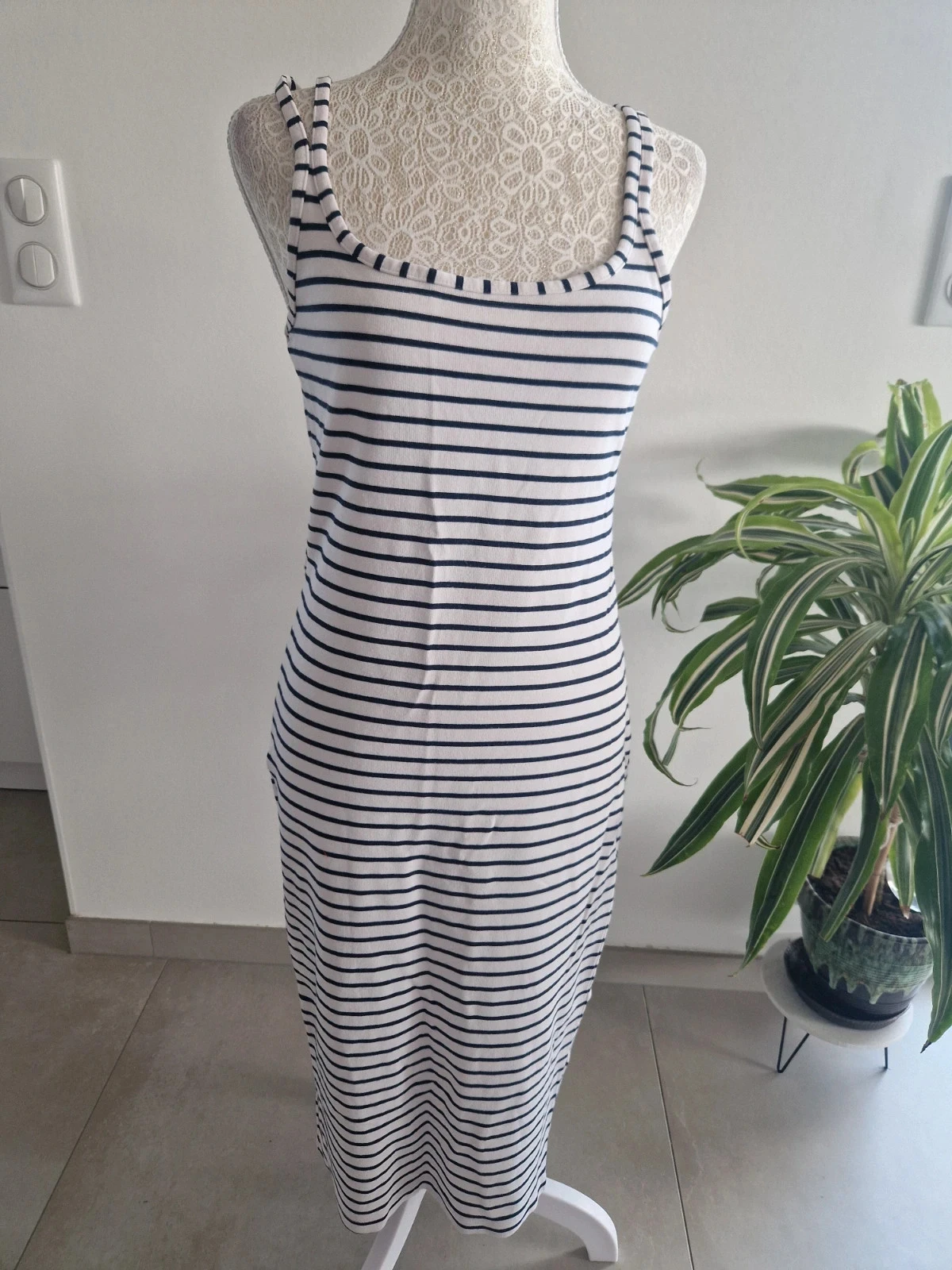 Robe longue marinière à bretelles - S estimée - Pimkie